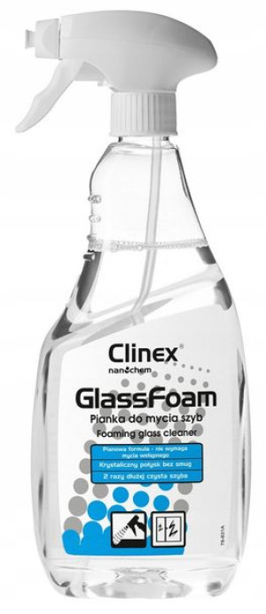 Pianka do mycia szyb Clinex Glass Foam 650ml