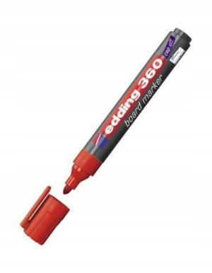 Marker do tablic Edding 360 czerwony okr.
