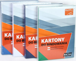 Okładki do bindowania MyOffice skóropodobne białe