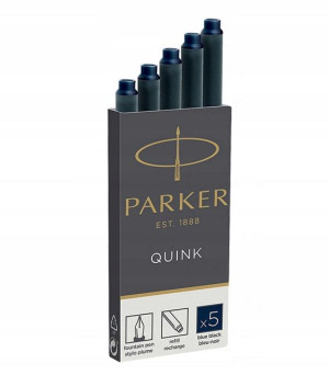 Naboje do piór Parker, długie granatowe 5 szt.