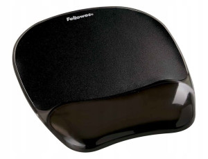 Podkładka pod mysz FELLOWES Crystal czarna