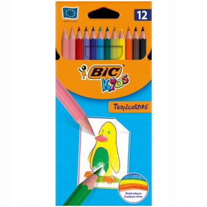 Kredki ołówkowe BIC Kids Tropicolors 12 kolorów