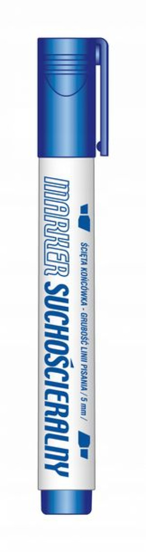 Marker do tablic TETIS niebieski ścięty