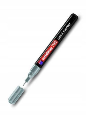Marker olejowy EDDING 792 srebrny 0,8mm okr.