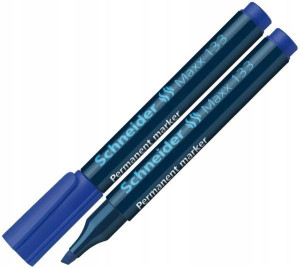 Marker permanentny SCHNEIDER 133 niebieski ścięty