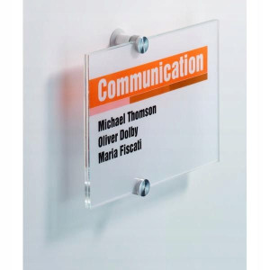 Tabliczka DURABLE Crystal Sign 105 x 105 mm