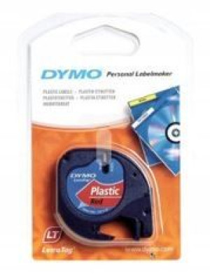 Taśma Dymo Letratag 12mm x 4m czerwona