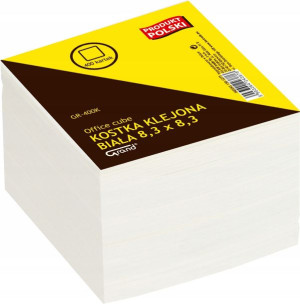 Kostka klejona ECO 83x83 mm biała