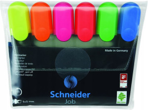 Zakreślacz SCHNEIDER JOB 6szt. mix