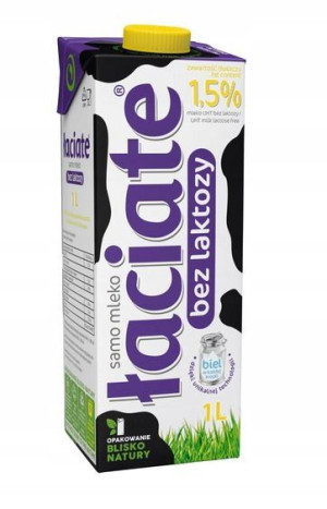 Mleko ŁACIATE 1,5% bez laktozy 1l