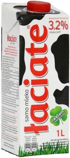 Mleko ŁACIATE UHT 3,2% 1l