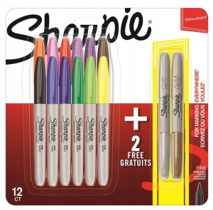 Zestaw markerów SHARPIE Fine Point 12+2szt.