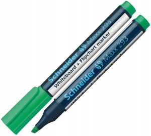Marker do tablic SCHNEIDER 293 zielony ścięty