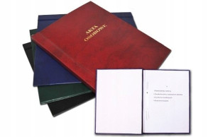 Teczka do akt osobowych 2cm BARBARA bordowa