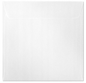 Koperta ozdobna 158x158 diamentowa biel 10szt.