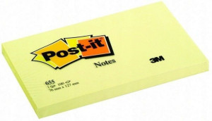 Karteczki POST-IT 127x76mm (1x100) żółte