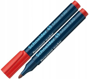 Marker permanentny Schneider 130 czerwony okr.
