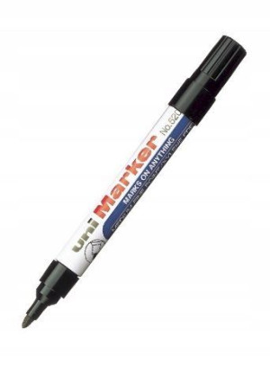 Marker permanentny UNI NO-520 czarny okr.