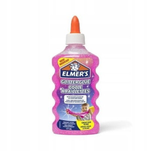 Klej w płynie Elmers 147ml różowy brokat