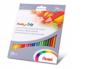 Kredki ołówkowe PENTEL 24 kolory