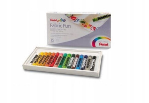 Pastele do tkanin PENTEL 15 kolorów