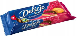 Delicje Szampańskie malinowe 147g
