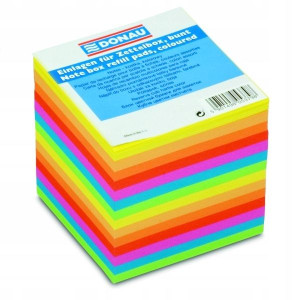 Kostka klejona 90x90 mm kolorowa Donau neonowa