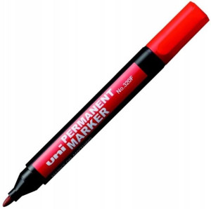 Marker permanentny UNI 320 czerwony okr.