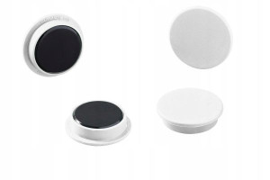 Magnesy do tablic 21mm (20szt) Durable białe