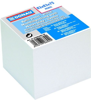 Kostka nieklejona 83x83 mm biała Donau