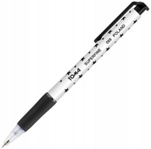 Długopis automatyczny Toma SuperFine 069 czarny