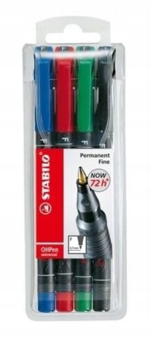 Foliopis Stabilo OHPen F 842 etui 4 szt.