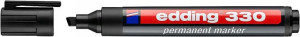 Marker permanentny Edding 330 czarny ścięty