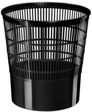 Kosz na śmieci plastikowy 16L czarny Cep ażurowy