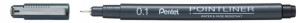 Cienkopis Pentel Pointliner 0,1 czarny