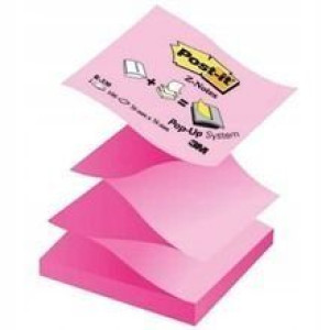 Karteczki Post-it 76x76mm (1x100) Zetka różowe