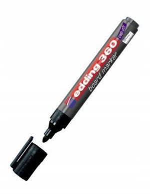 Marker do tablic Edding 360 czarny okr.