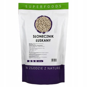SŁONECZNIK ŁUSKANY 500g naturalny wysoka jakość