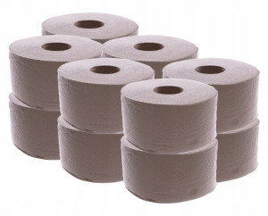 Papier toaletowy Jumbo ECO 12szt. szary