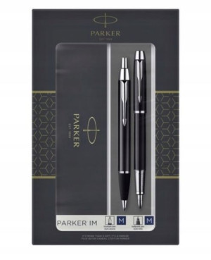 Zestaw Parker IM Black CT Długopis+Pióro wieczne
