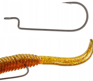 Savage Gear Haki WORM OFFSET SUPER SLIDE 3/0 10szt