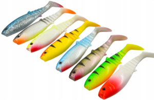 KOMPLET GUM 8 szt ! Savage Gear CANNIBAL 12,5 cm