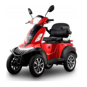 Skuter inwalidzki elektryczny BILI BIKE SHINO QUADRO 30Ah LIT jasnyczerwony
