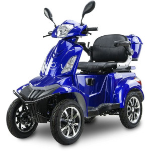 Skuter inwalidzki elektryczny BILI BIKE SHINO QUADRO 30Ah LIT niebieski