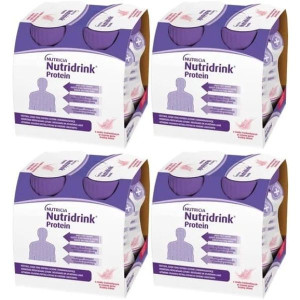 Nutridrink Protein, płyn o smaku truskawkowym, zestaw 16x125 ml