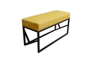 Ławka tapicerowana, podnóżek, taboret loft do przedpokoju Elinor 100 cm