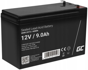Akumulator Do Ups Alarmu Green Cell Agm06 12v 9ah