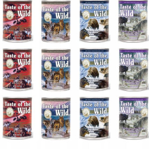 TASTE OF THE WILD MIX karma mokra dla psa 12x390g