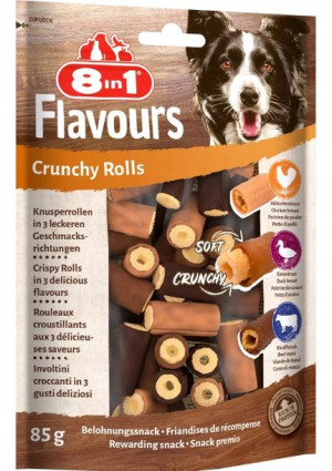 Przysmak 8in1 FLAVOURS Crunchy Rolls 85g 32 XI