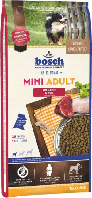 Bosch Mini Adult Lamb Rice 15kg